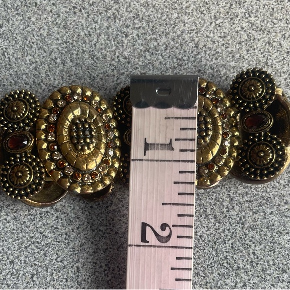 Faux Bronze & Amber Stretch Bracelet - Picture 6 of 6